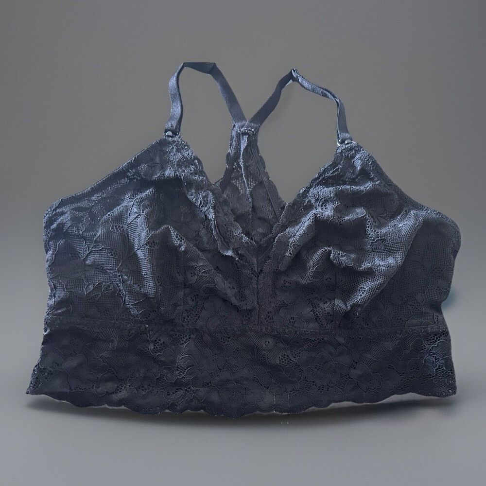 Motherhood Lace Racerback Wireless Nursing Bra Size Medium